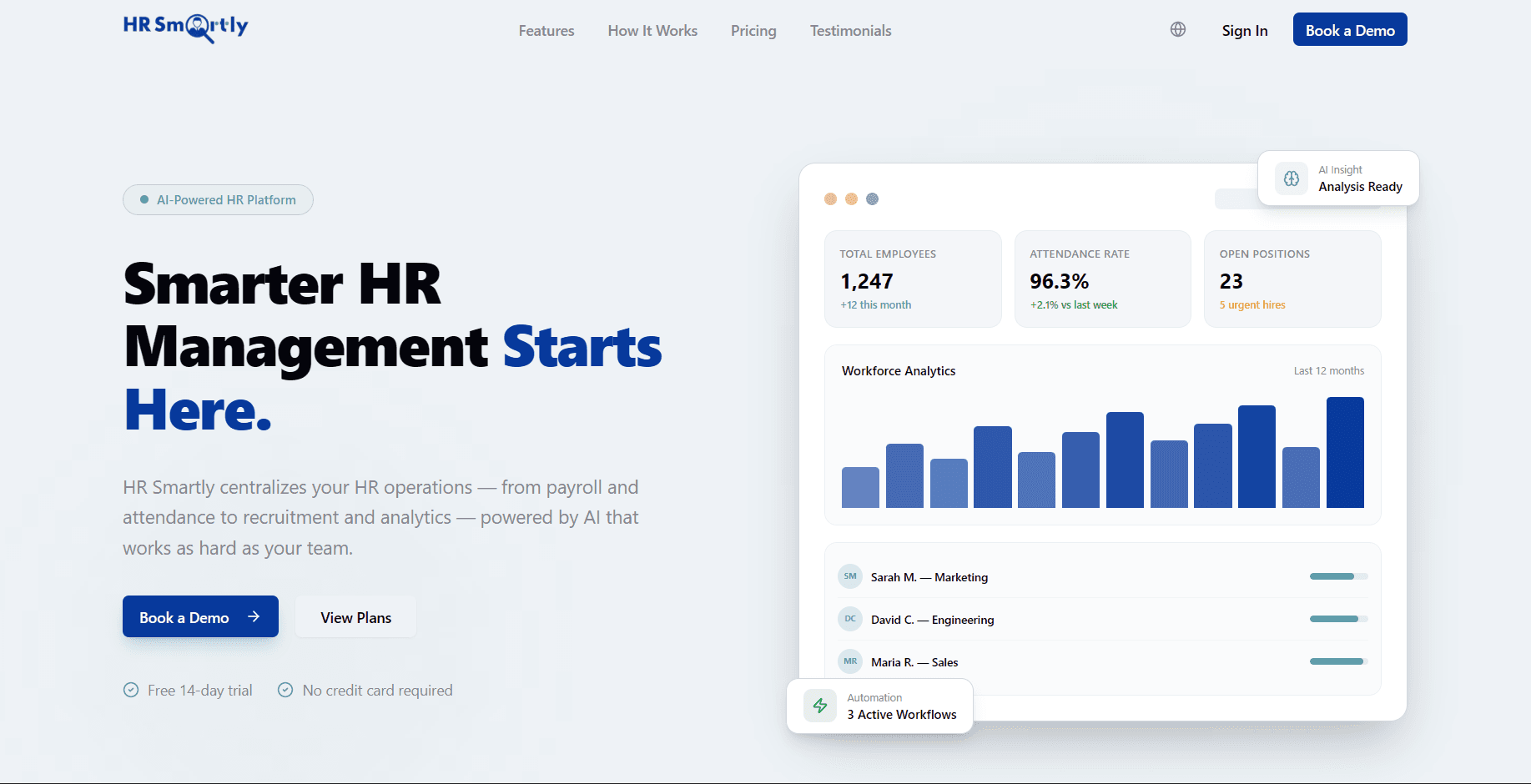 HRSmartly HR management